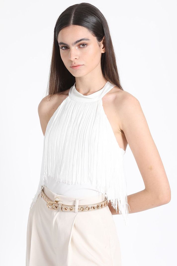 Top Halter Flecos Crudo Liola-2