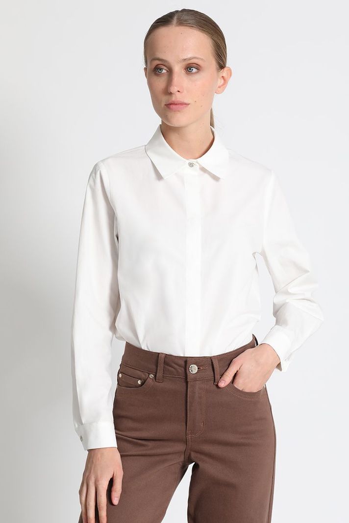 Blusa Camisera Algodón Crudo Liola