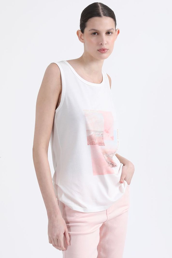 Polera Estampado Rosa, Crudo Liola-0
