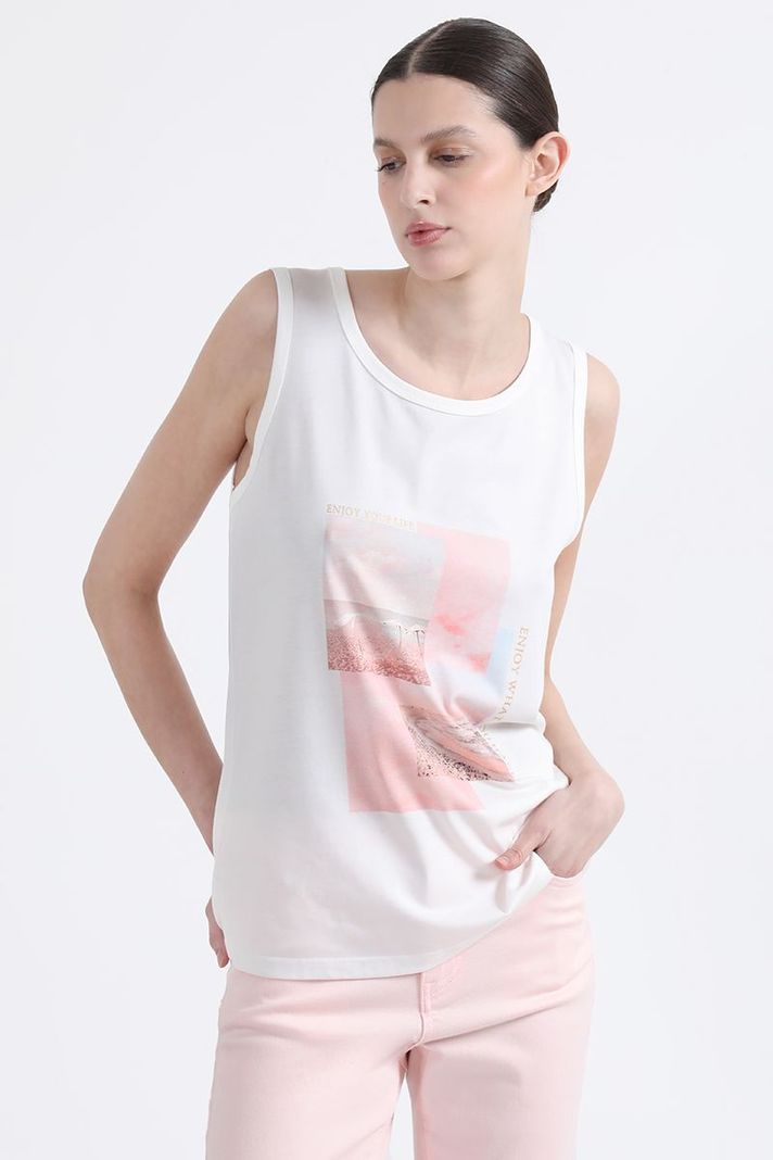Polera Estampado Rosa, Crudo Liola-3