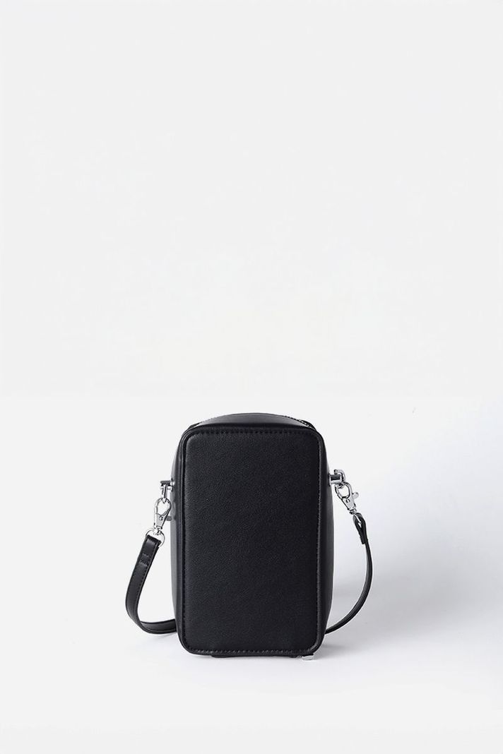 Bolso Para Celular Con Tachas, Efecto Cuero, Negro Liola-2