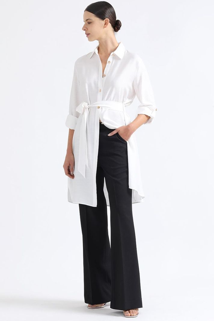 Camisa Larga Con Aplicación, Crudo Liola-4