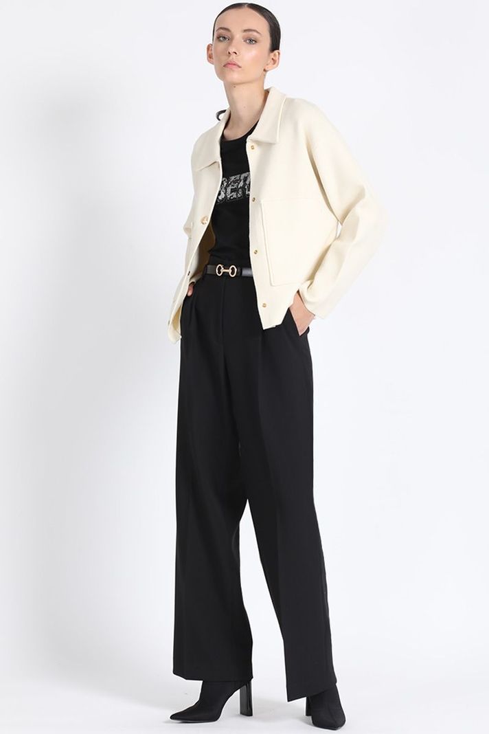 Pantalon Ancho Pinzas, Negro Liola-1