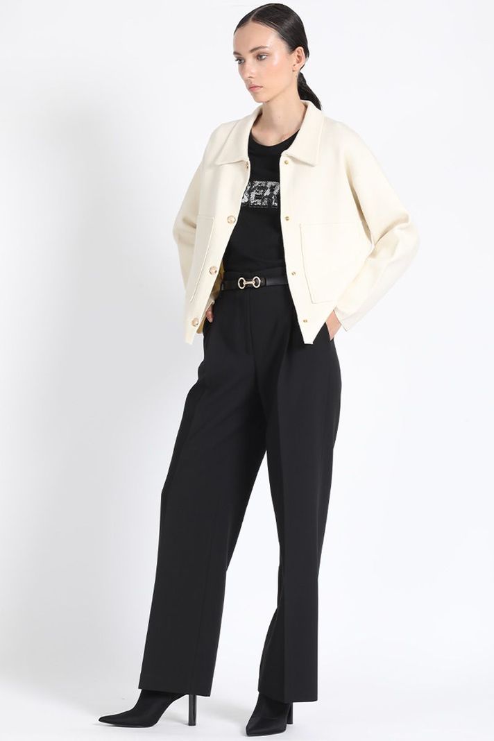 Pantalon Ancho Pinzas, Negro Liola-2