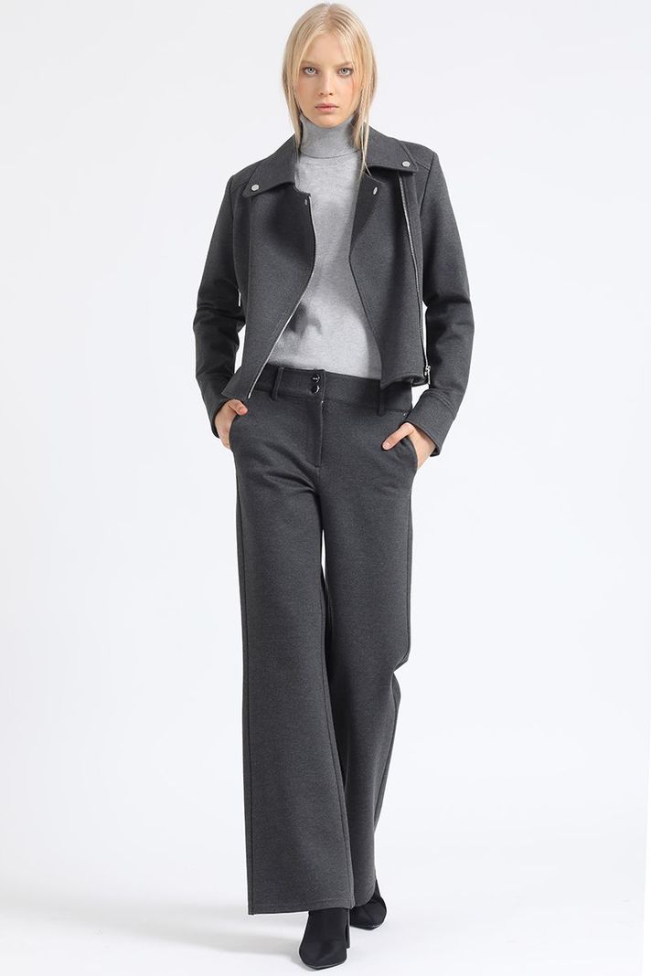Chaqueta Biker, Gris Liola-1