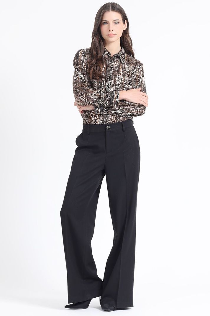 Blusa Estampado Animal Print, Café Liola-5