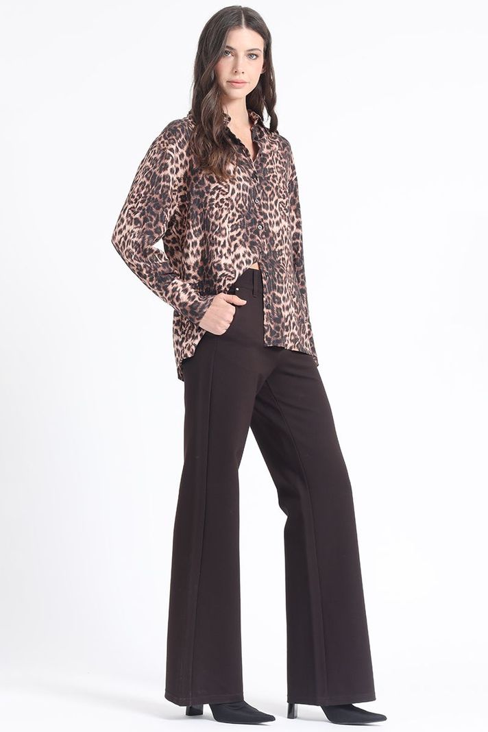 Blusa Estampado Animal Print, Negro Liola-2