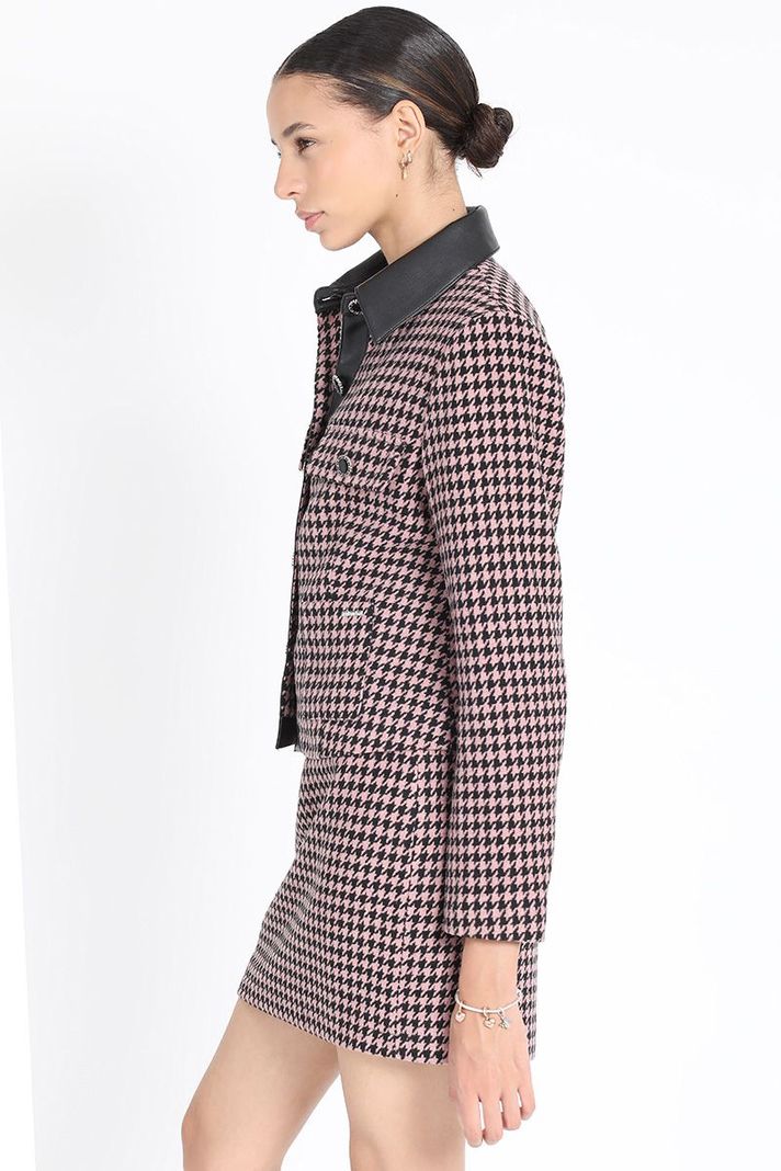 Chaqueta Cropped Boton Joya, Pied De Paule,Negro Liola-2
