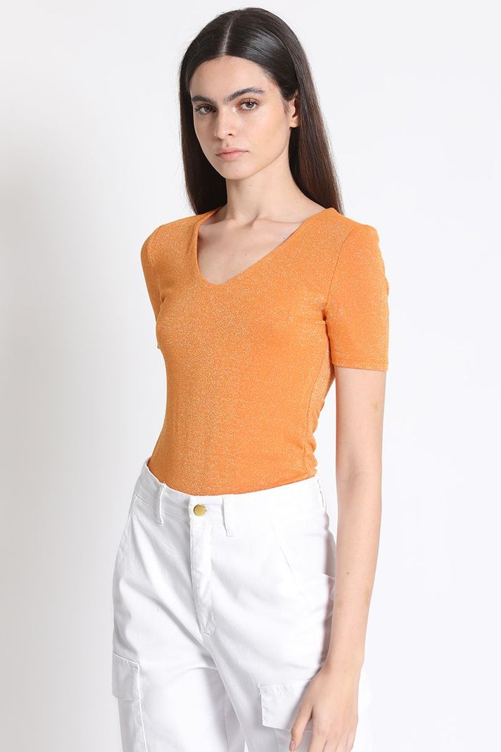 Polera Ajustada Naranjo Liola