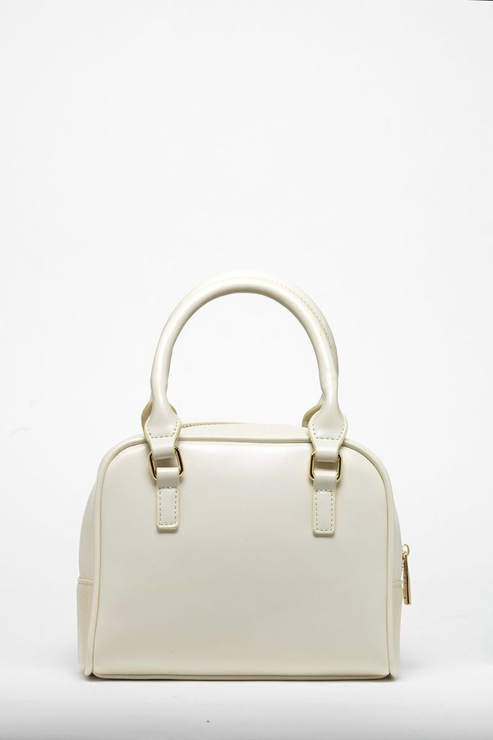 Cartera Efecto Cuero Mezcla Con Piton, Crudo Liola-3