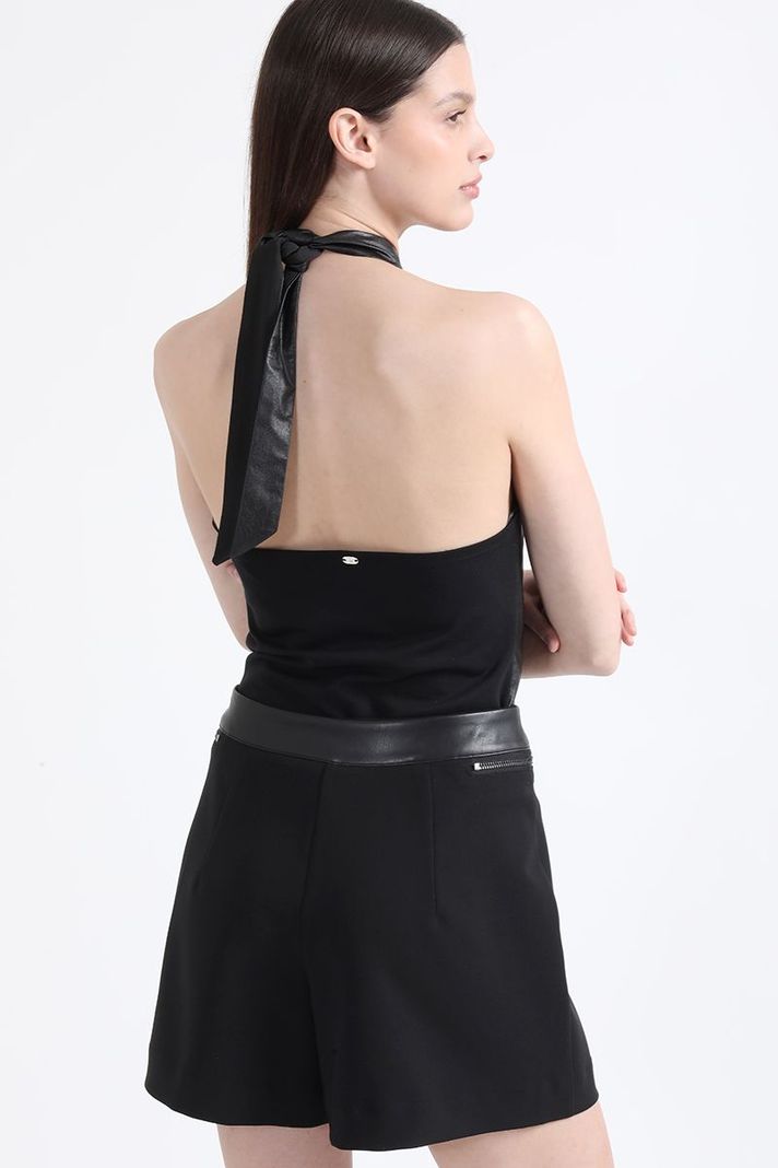 Top Halter Cruzado, Negro Liola-4