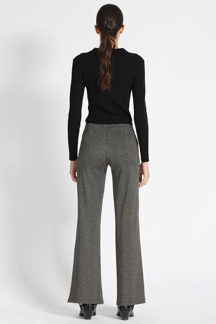 Pantalón Sastre Fantasia Gris Liola-3