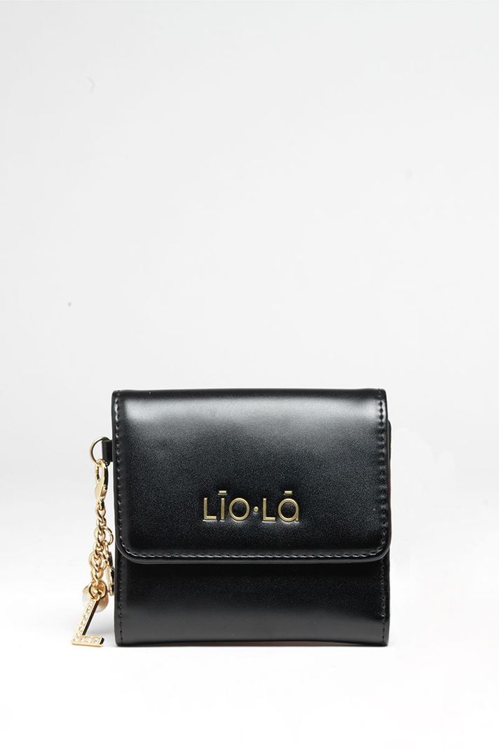 Billetera Pequeña, Efecto Cuero, Negro Liola-0