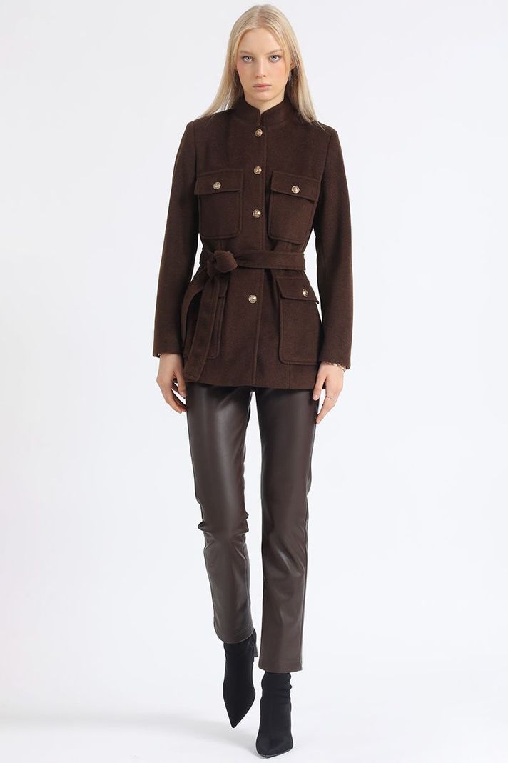 Chaqueton Cargo, Muflon Melange, Chocolate Liola-1