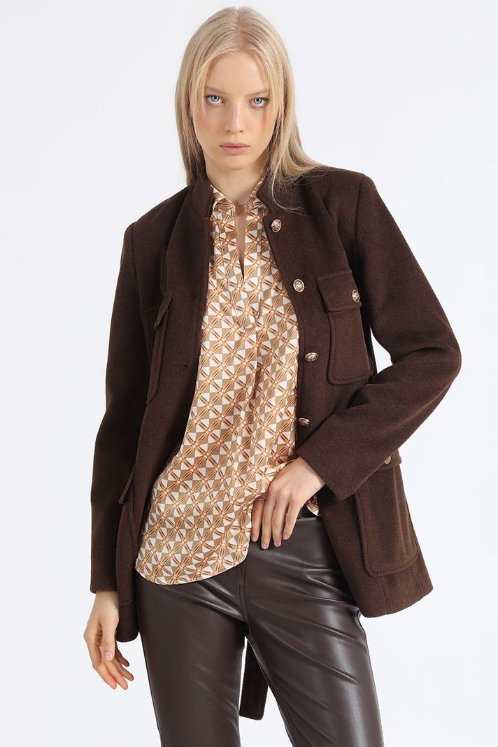 Chaqueton Cargo, Muflon Melange, Chocolate Liola-3