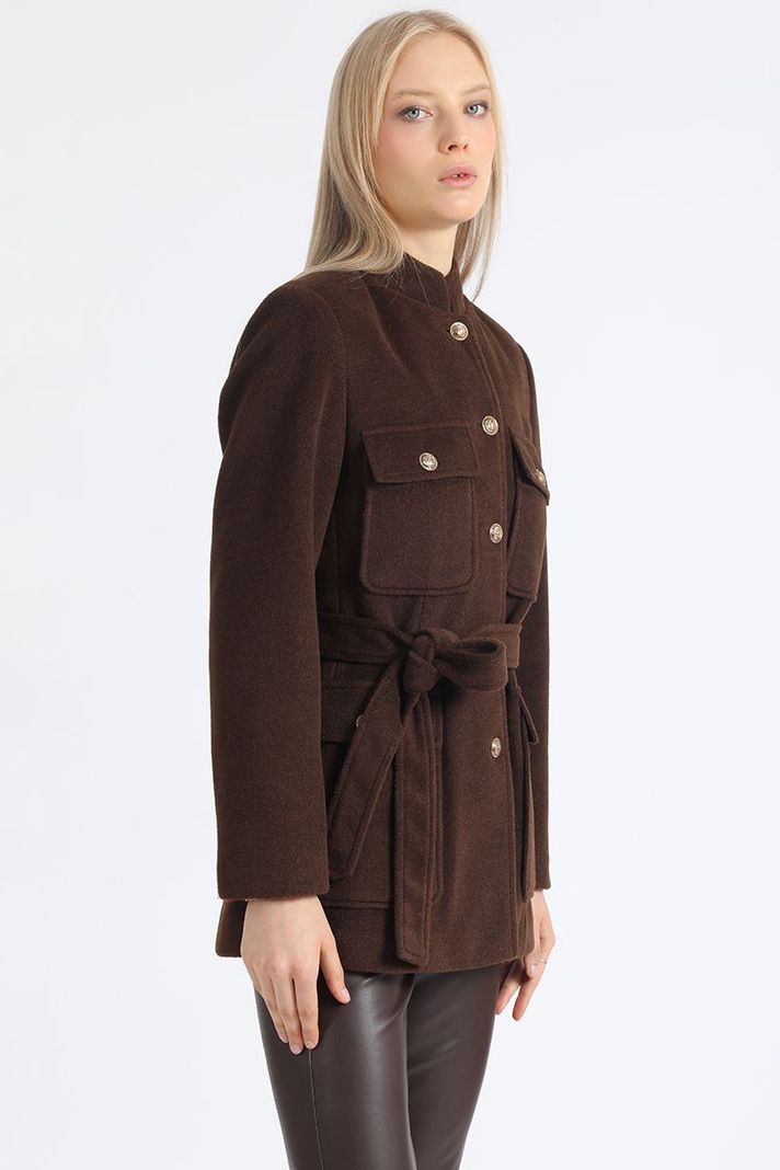 Chaqueton Cargo, Muflon Melange, Chocolate Liola-4
