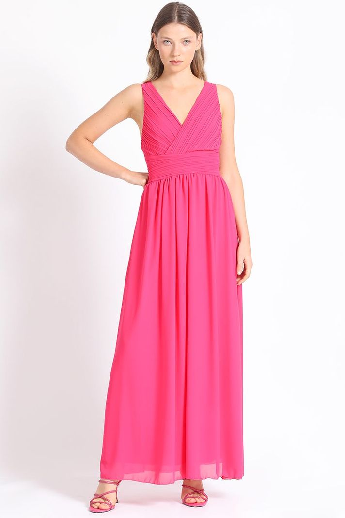 Vestido Maxi Fucsia Liola-1