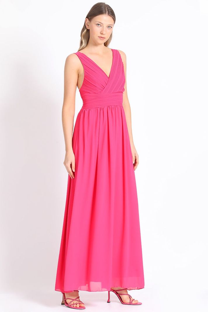 Vestido Maxi Fucsia Liola-2