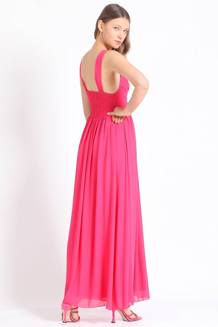 Vestido Maxi Fucsia Liola-3