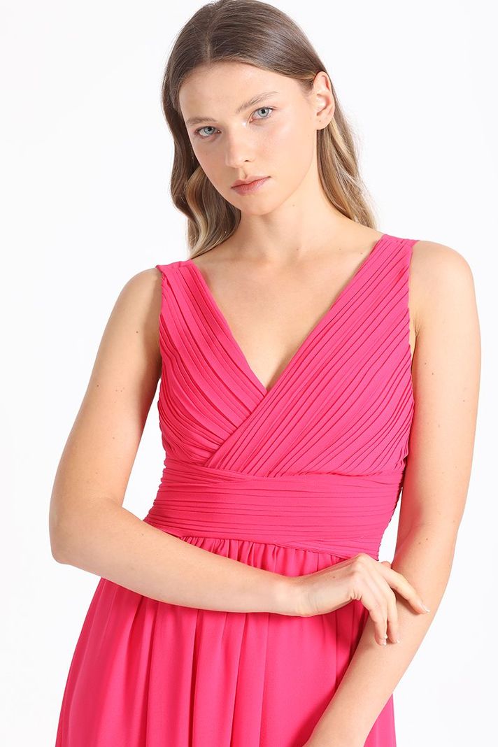 Vestido Maxi Fucsia Liola-5