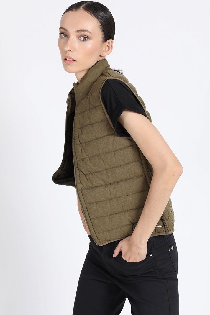 Parka Reversible Con Estampado, Verde Liola-1