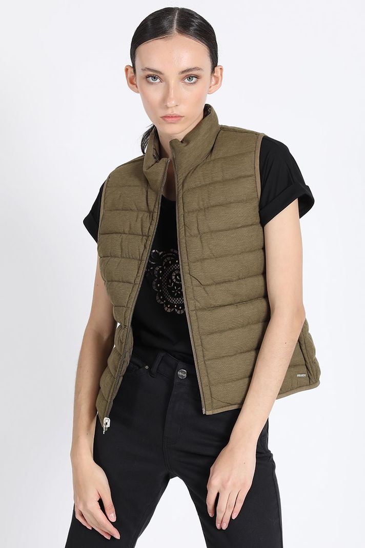 Parka Reversible Con Estampado, Verde Liola-3