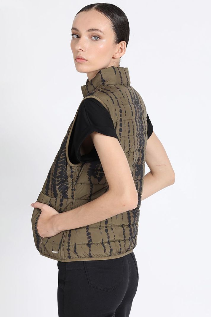 Parka Reversible Con Estampado, Verde Liola-4