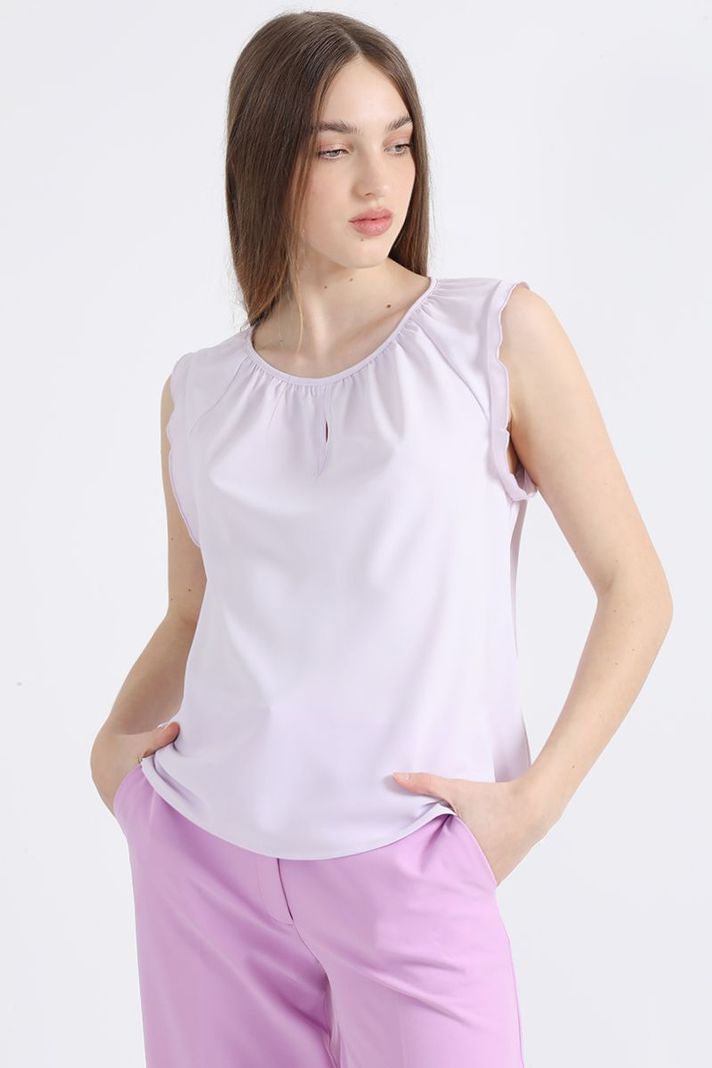 Blusa Volantes Romantico, Lila Liola-0
