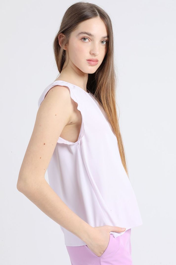 Blusa Volantes Romantico, Lila Liola-3