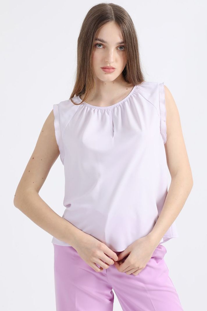 Blusa Volantes Romantico, Lila Liola-4