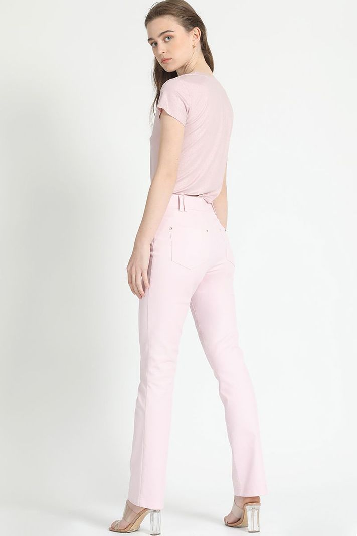 Pantalon Recto Gabardina Falla Rosa Liola-2