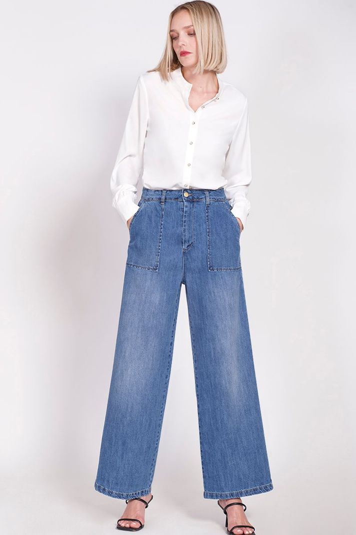 Jeans Denim Palazzo Azul Liola-2
