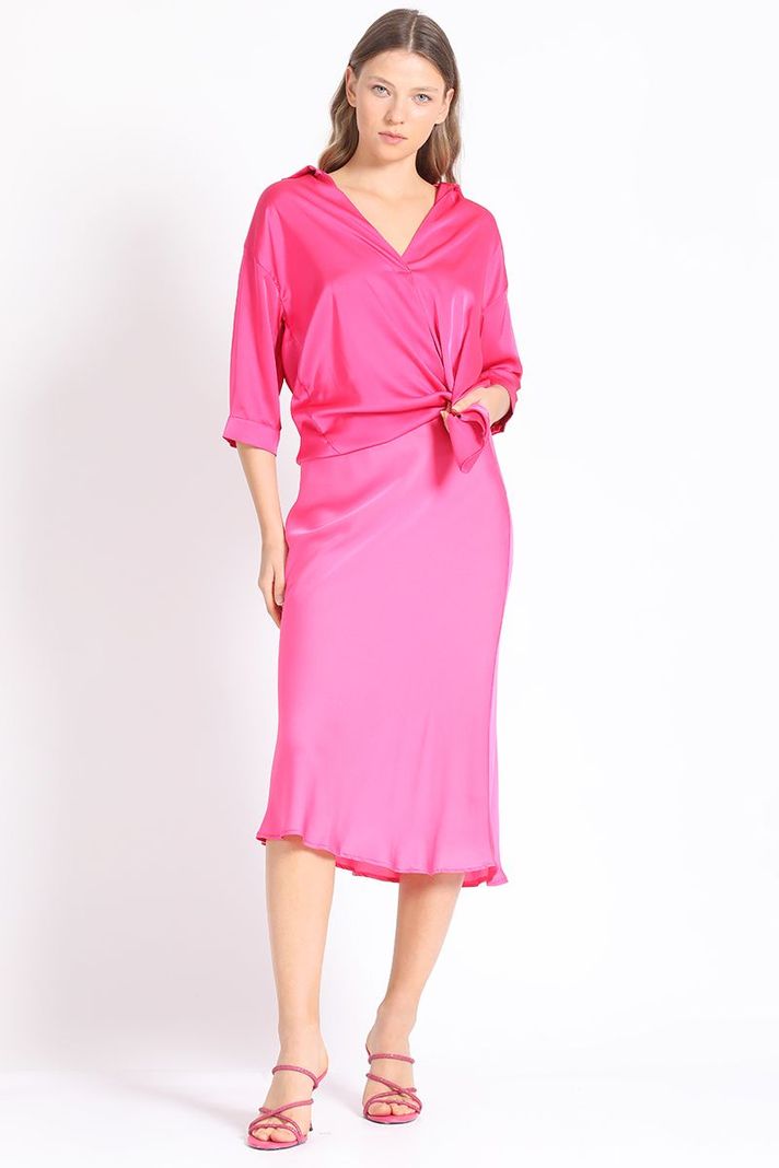 Falda Maxi Fucsia Liola-1