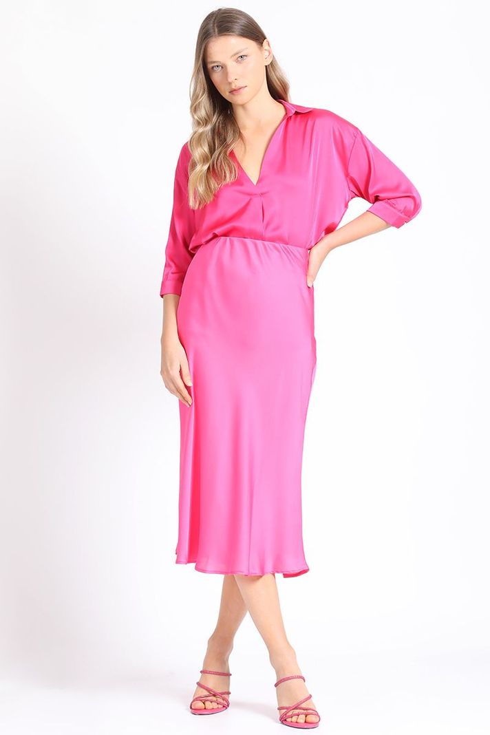 Falda Maxi Fucsia Liola-2