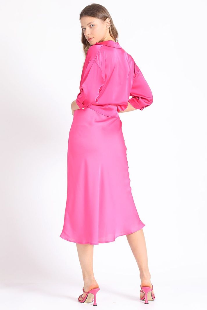 Falda Maxi Fucsia Liola-4