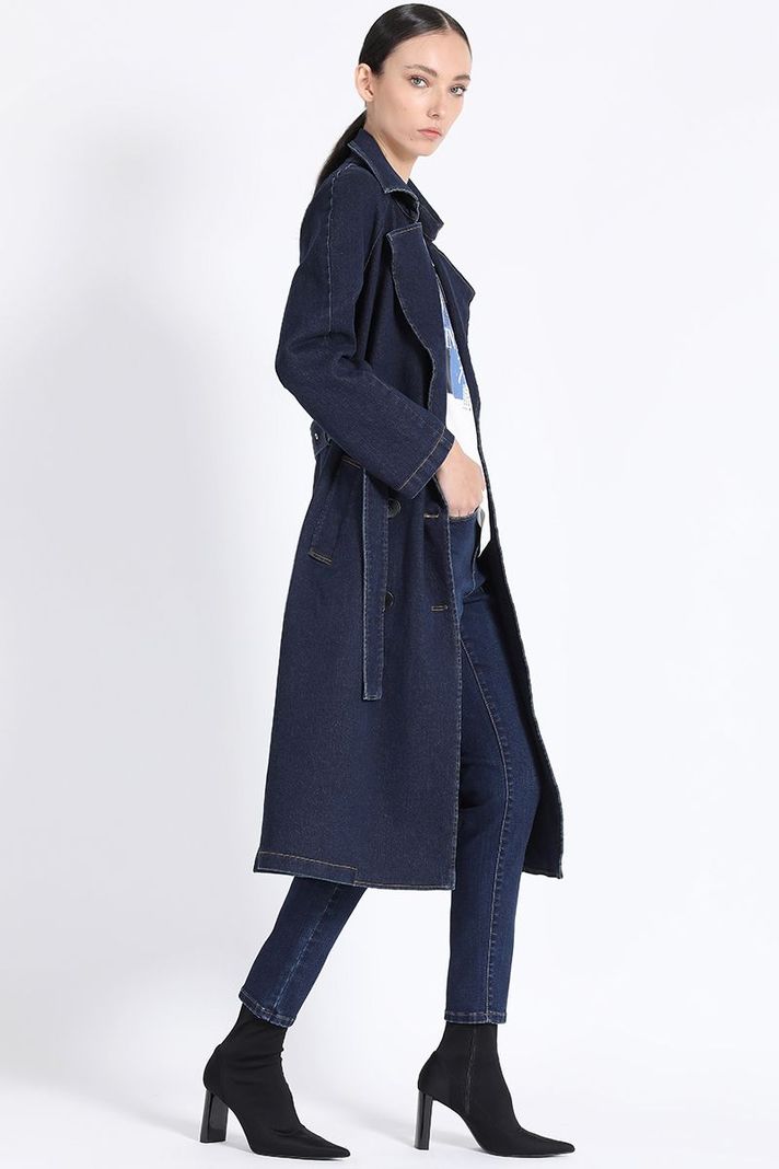 Trench Denim Fantasia, Indigo Liola-4