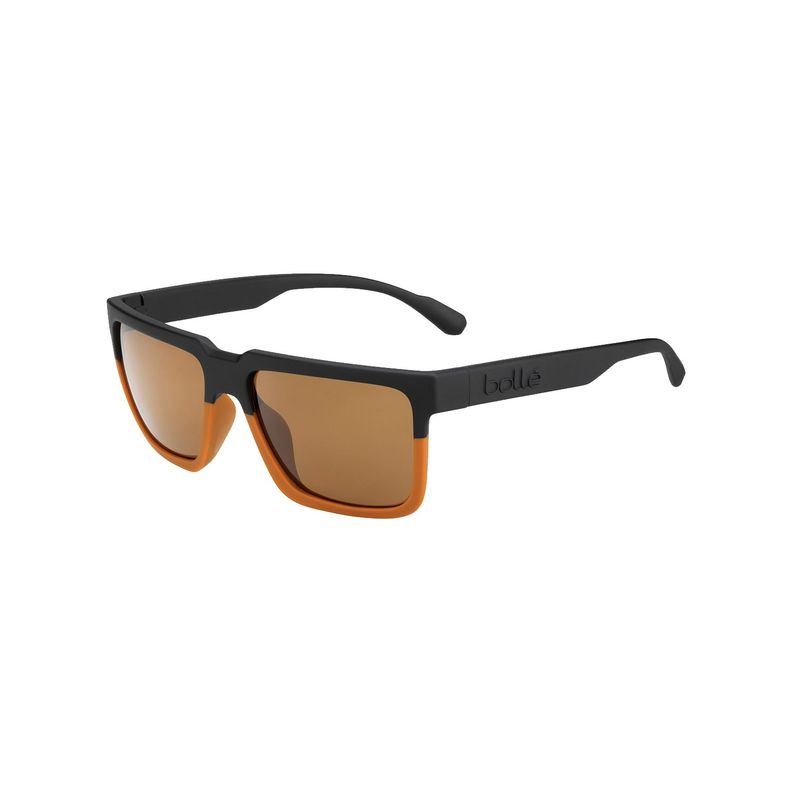 Lentes Bollé Frank Matte Black Caramel HD Polarized-0