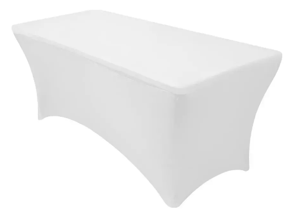 Funda Mantel Spandex Blanco 150cm x 75cm x 75cm-0