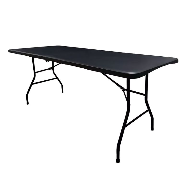 Mesa Aluminio Plegable 180x74x74 Negra-2