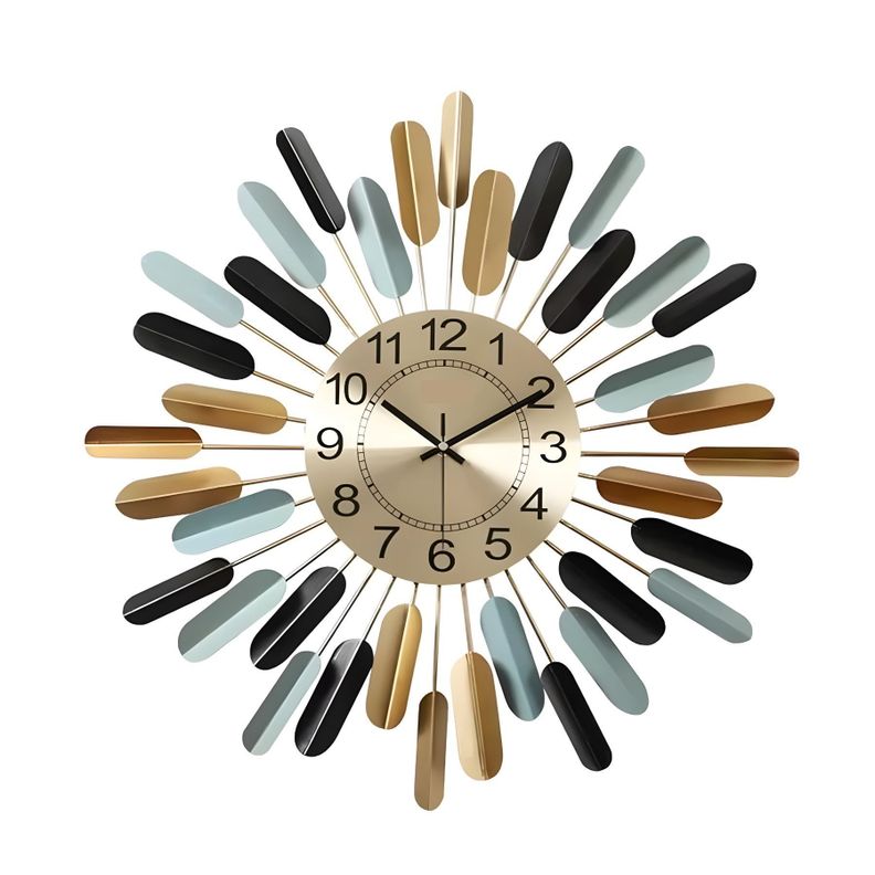 Reloj Metálico Estilo Plumas-0