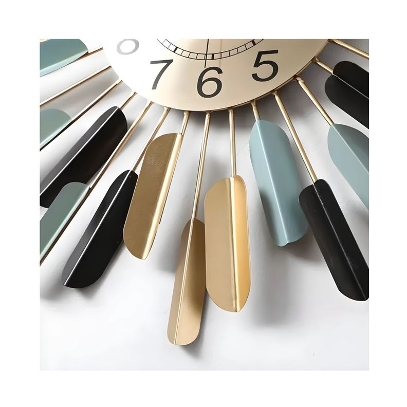 Reloj Metálico Estilo Plumas-1