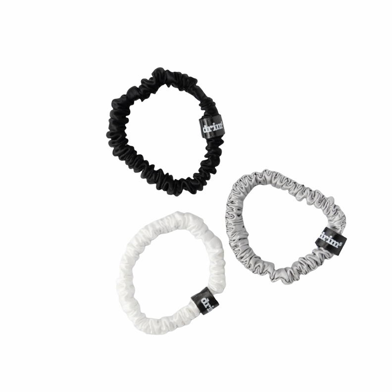 Scrunchies 100%  Seda Blanco Negro y Gris (3)-0