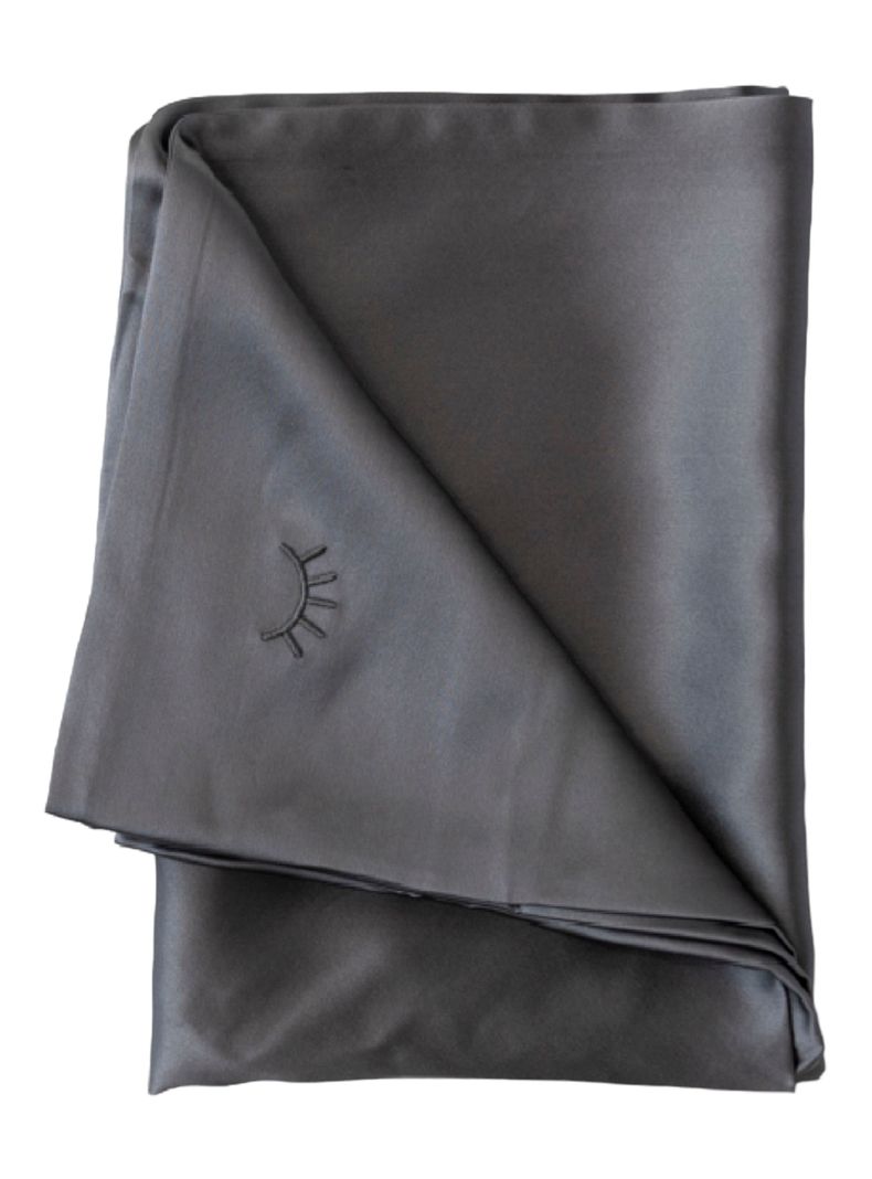 Funda 100% Seda de 25mm Queen Gris Marengo-0
