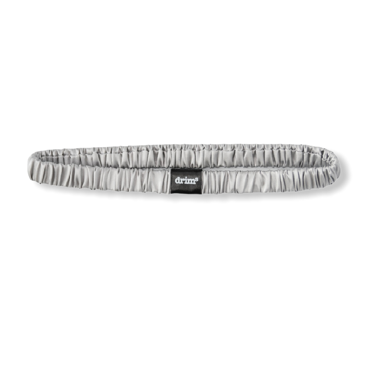Cintillo 100%  Seda Gris Perla-0