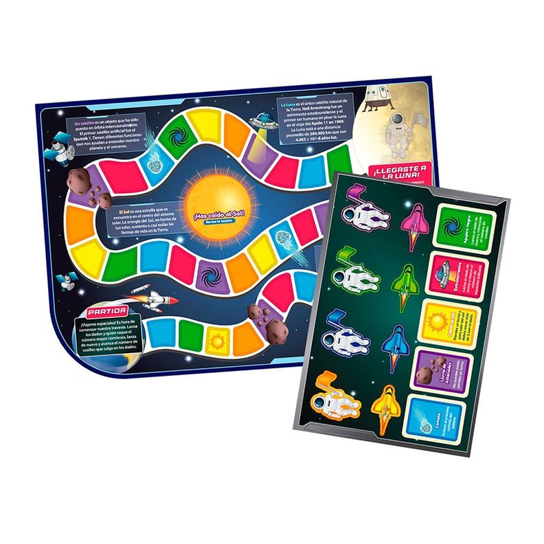Juego De Mesa Magnético Viaje A La Luna Incluye Dados-1