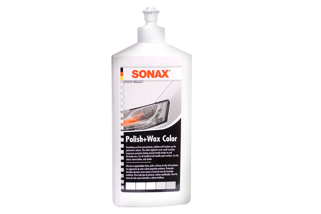 Cera Abrillantadora Sonax Polish & Wax Color Blanco 500 ml-0