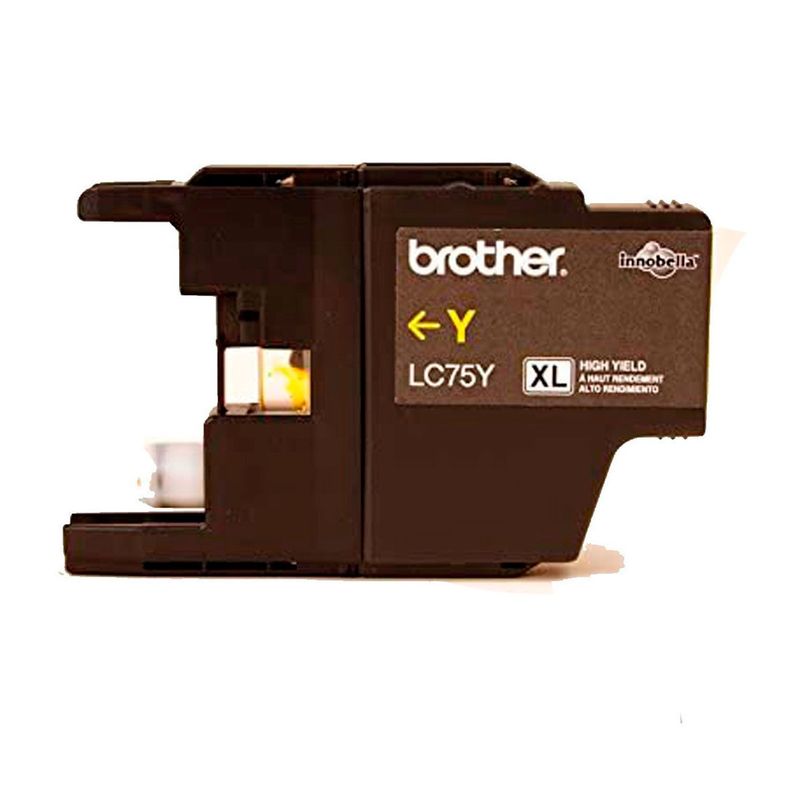 Tinta Brother Lc75y Amarillo Alto Rendimiento-1