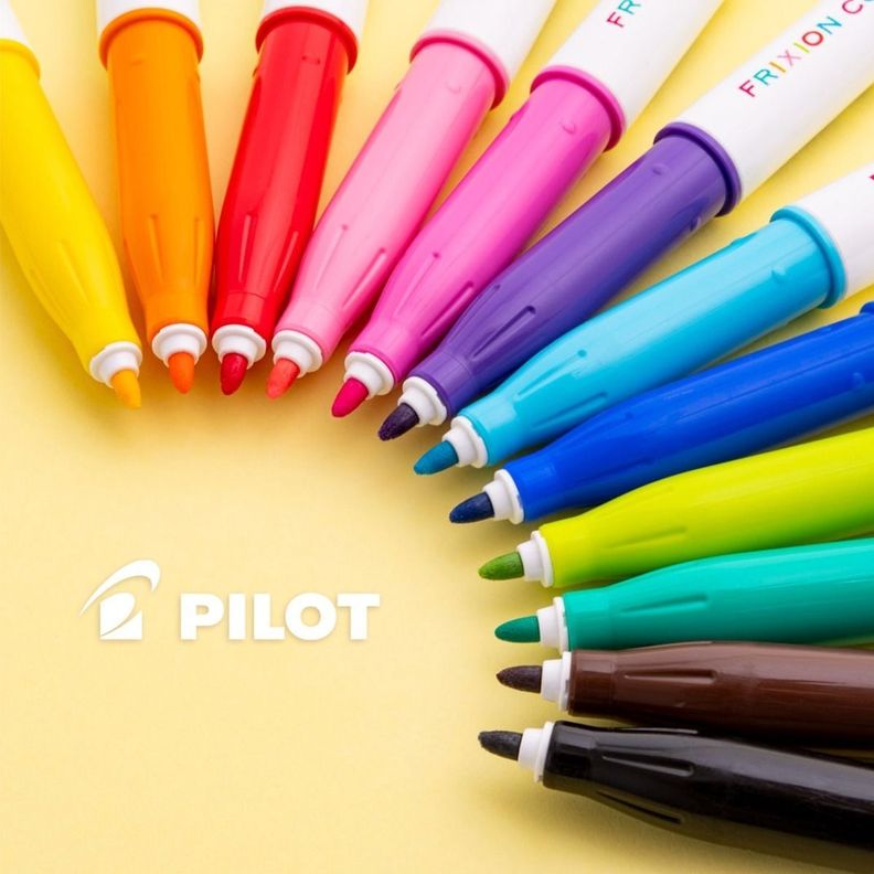 Pilot Marcadores Frixion Colors 12 Unidades Para Pintar - Borrable-1