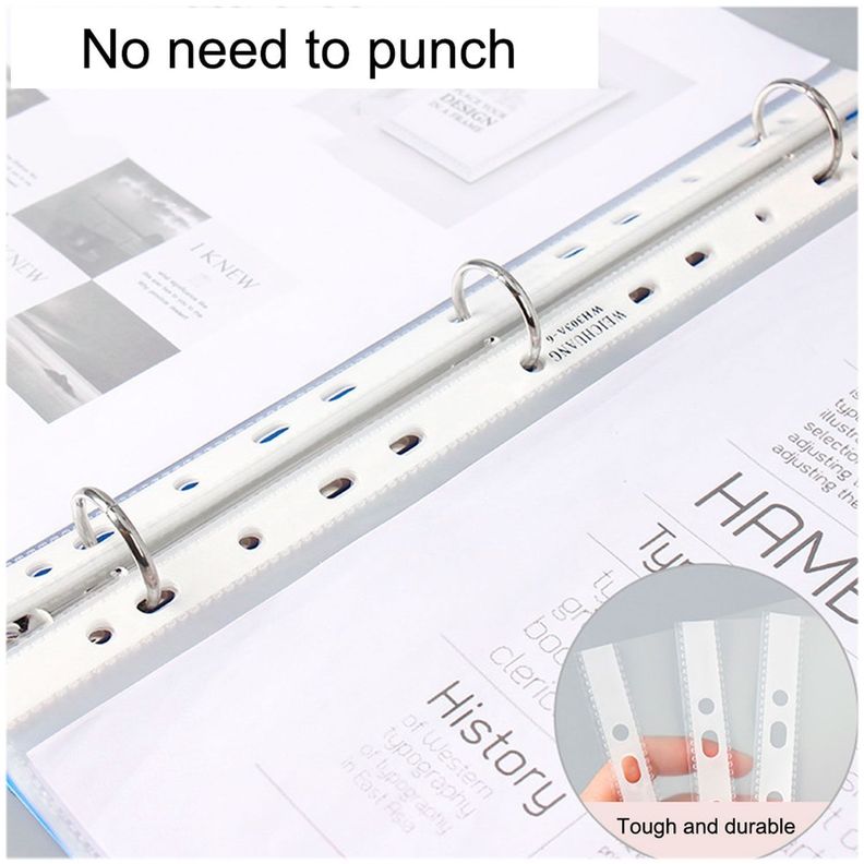Funda Plastica Para Archivador Oficio Borde Azul 10uu-3