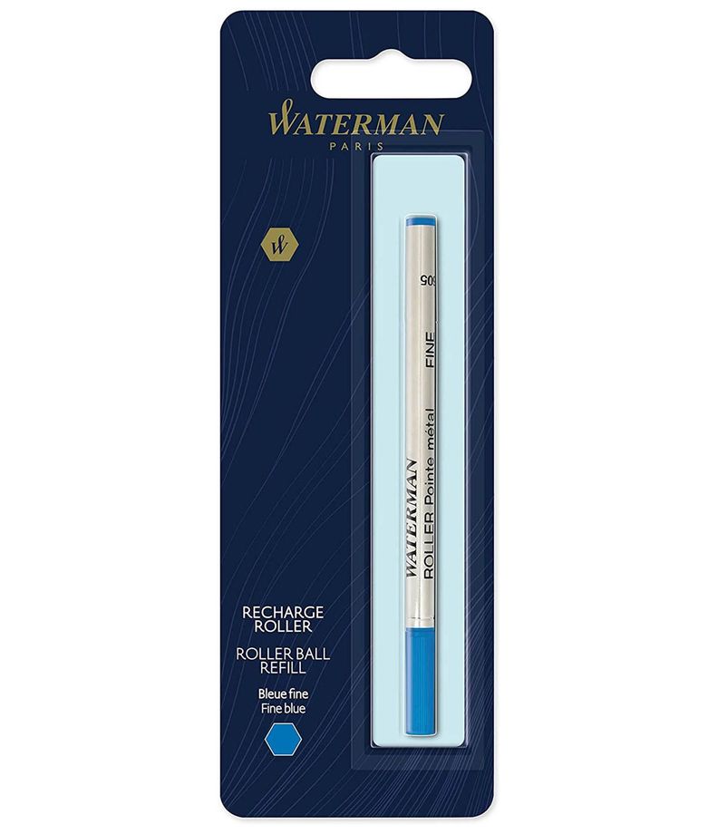 Recambio Para Bolígrafo De Punta Fina Rodante Azul Waterman-0